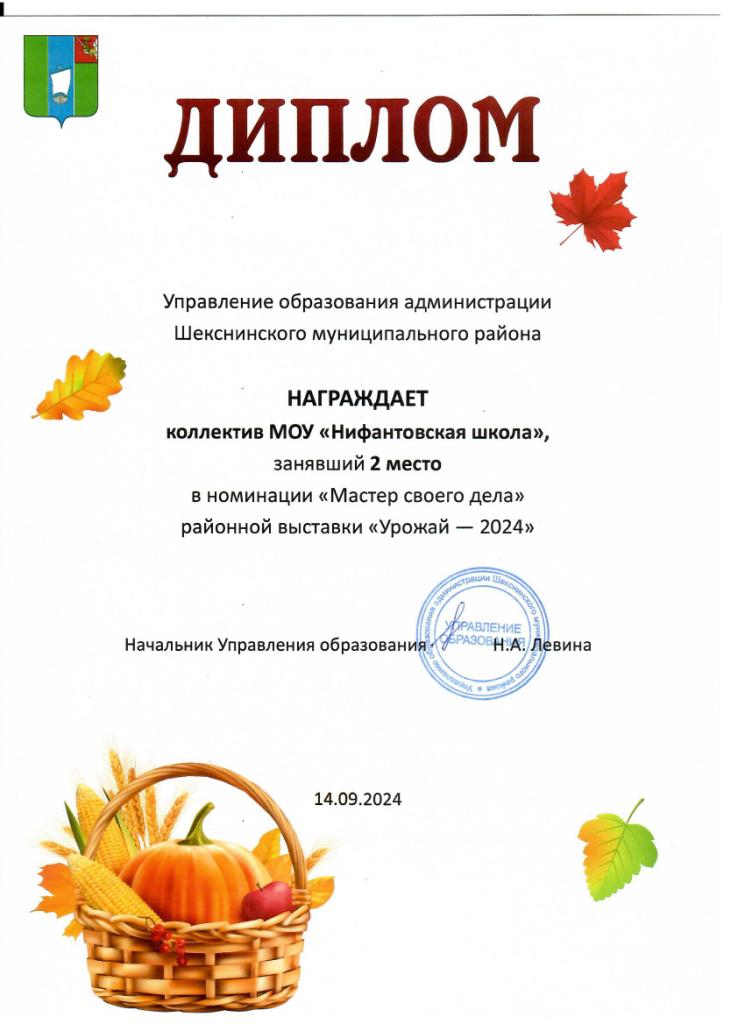 Диплом 2 место.